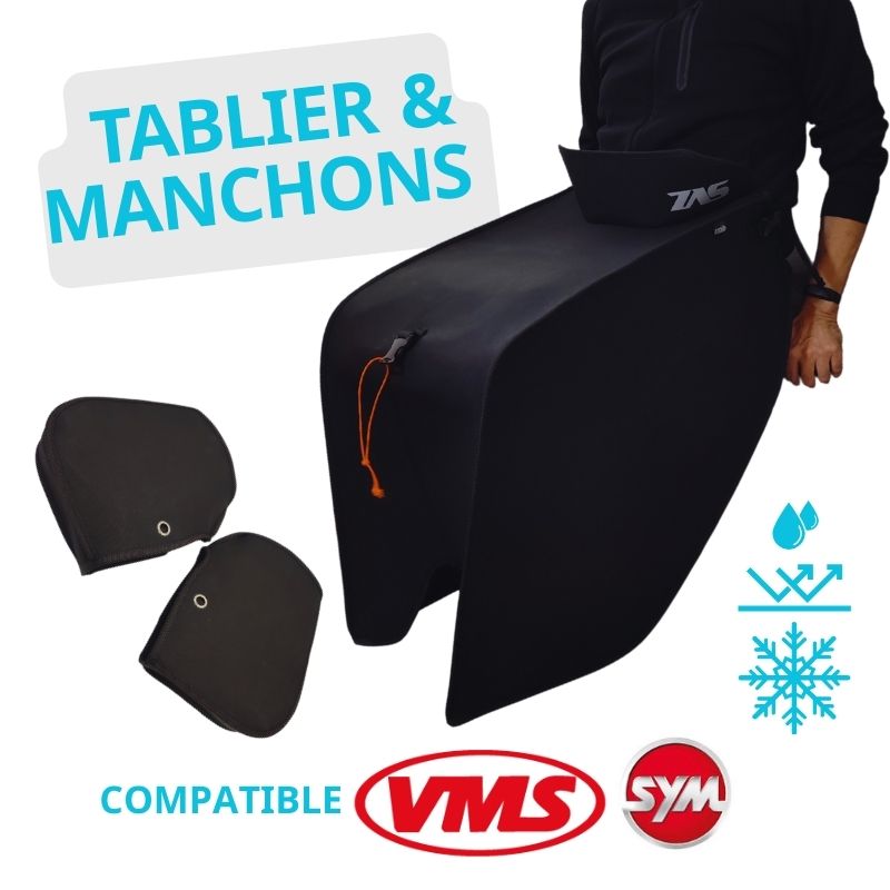 Pack Scooter Hiver ZAS2WHEELS (Tablier + Moufles)